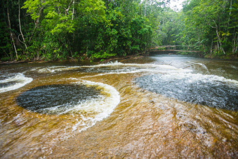 Crystalline pools at Mutum Waterfall